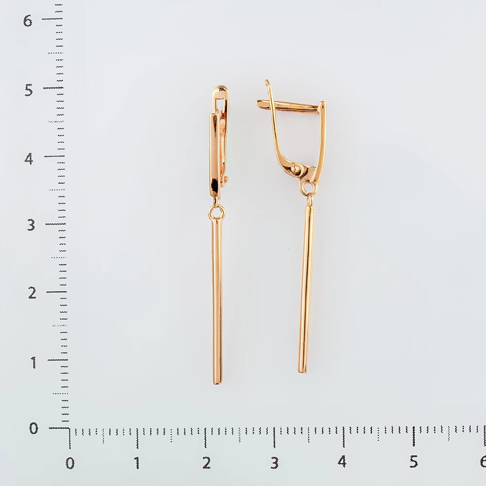 Серьги из красного золота 585 пробы
