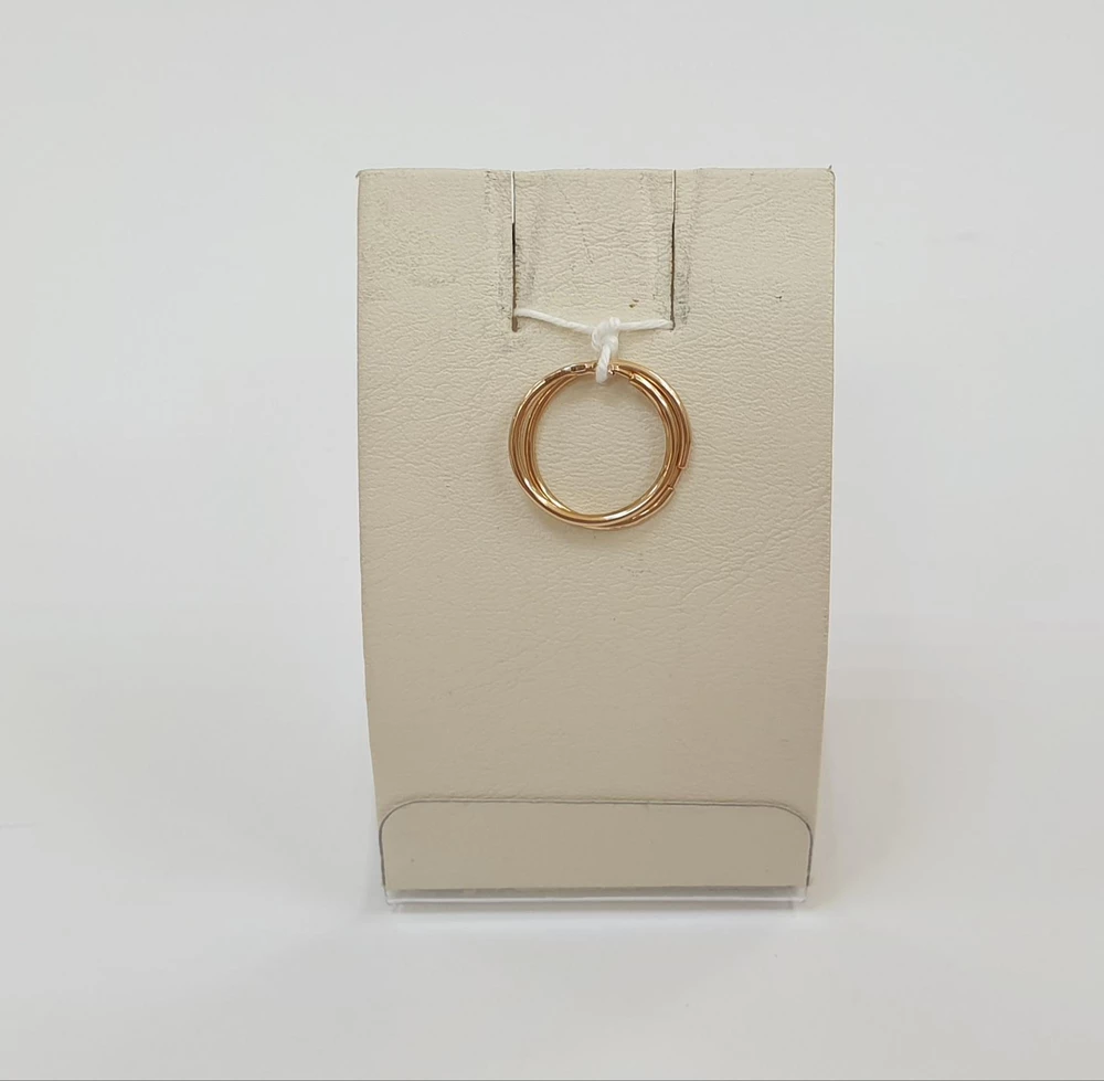 Серьги конго из красного золота 585 пробы