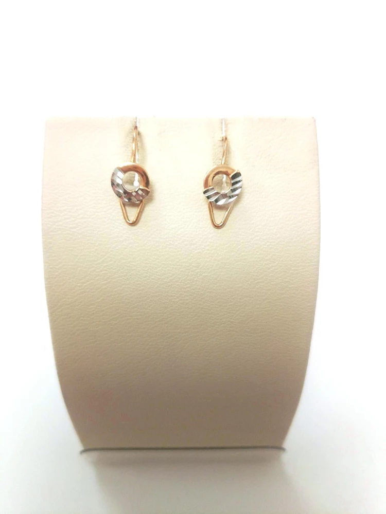 Серьги из красного золота 585 пробы