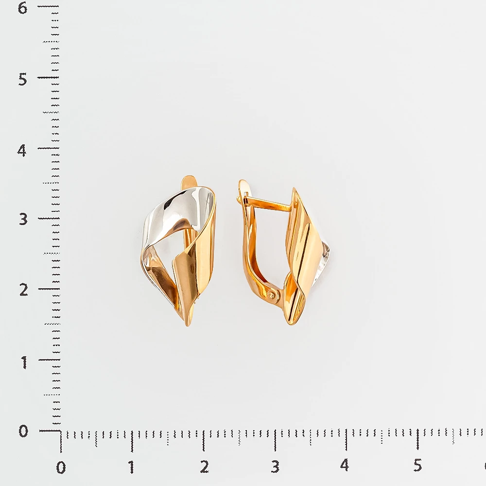 Серьги из красного золота 585 пробы
