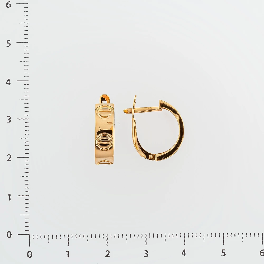 Серьги из красного золота 585 пробы
