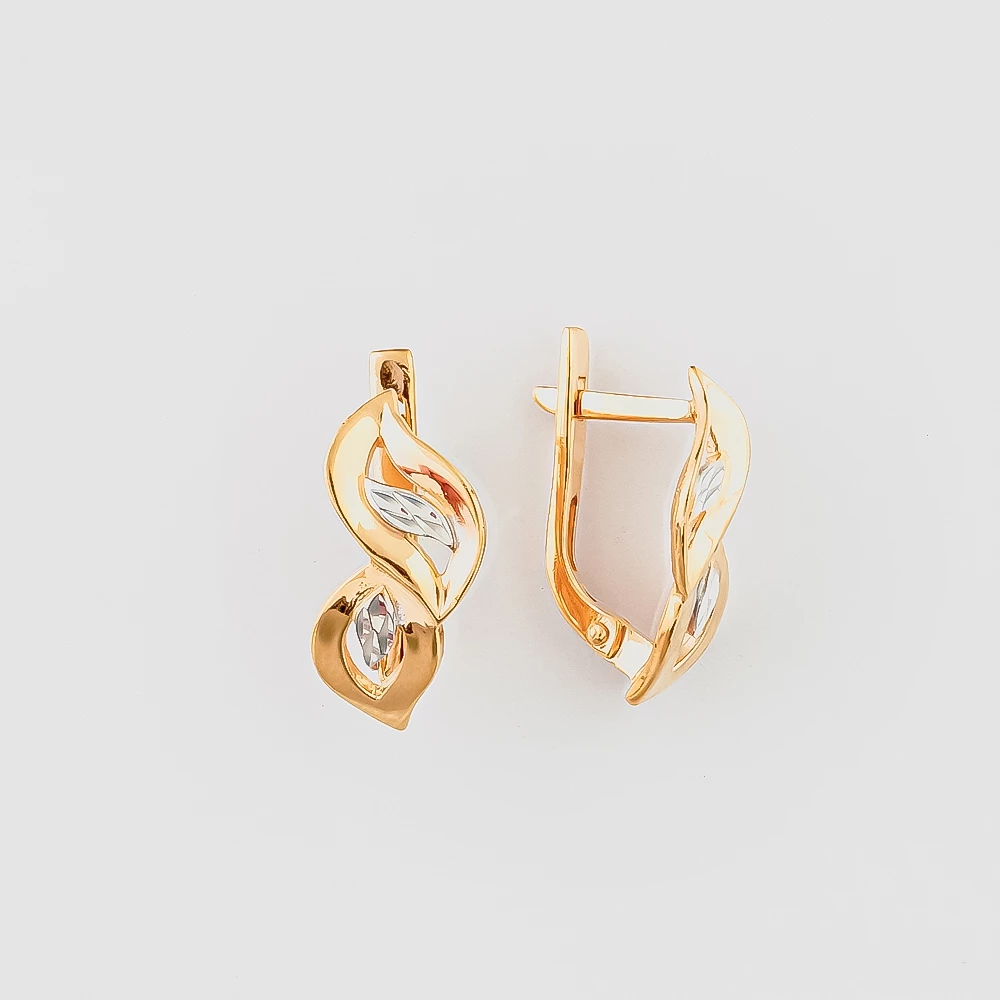 Серьги из красного золота 585 пробы