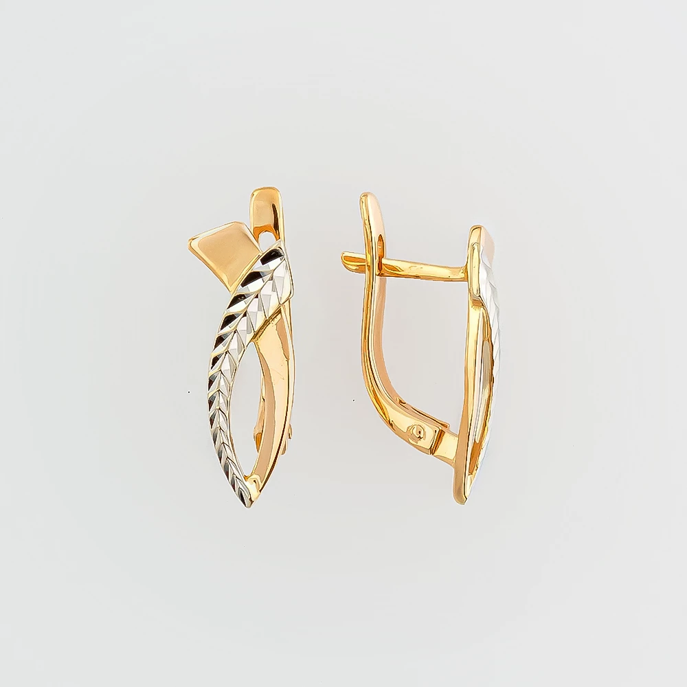 Серьги из красного золота 585 пробы