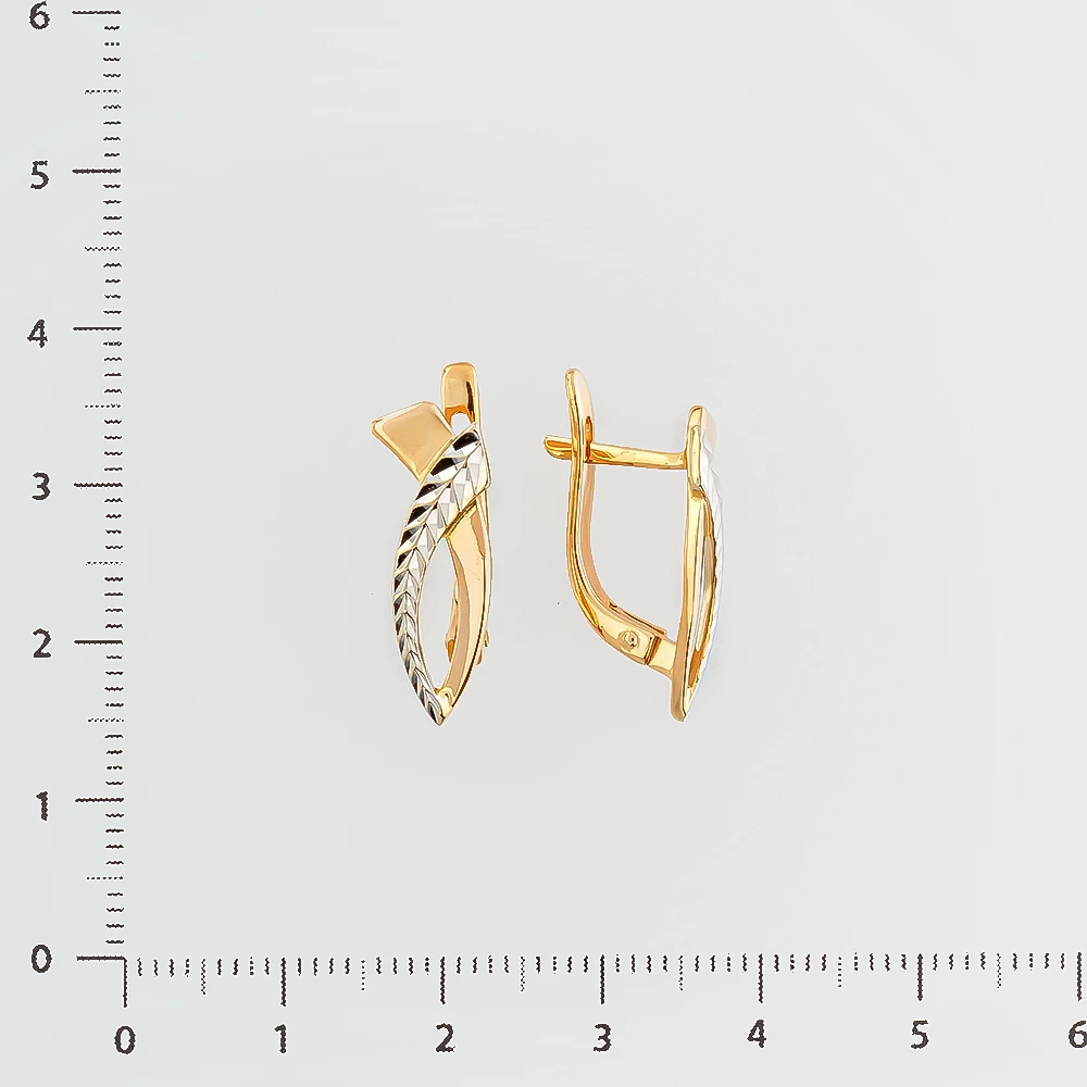 Серьги из красного золота 585 пробы