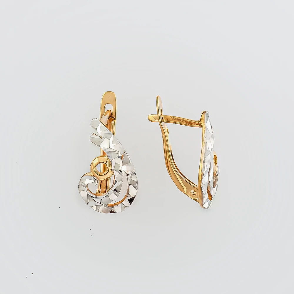 Серьги из красного золота 585 пробы