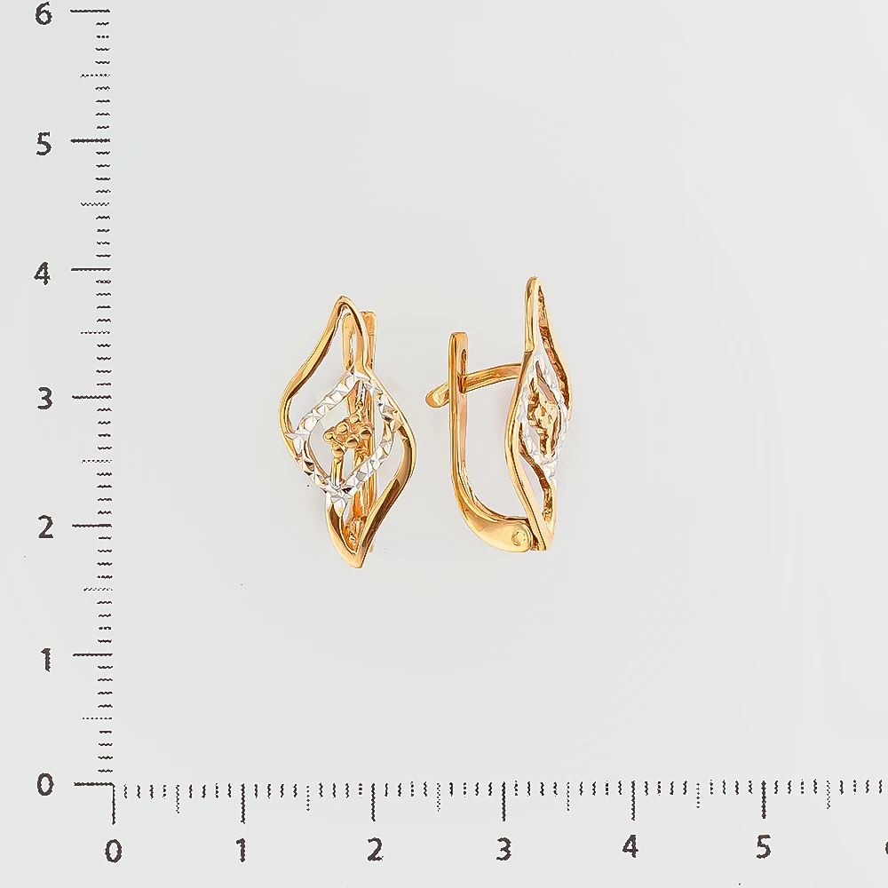 Серьги из красного золота 585 пробы