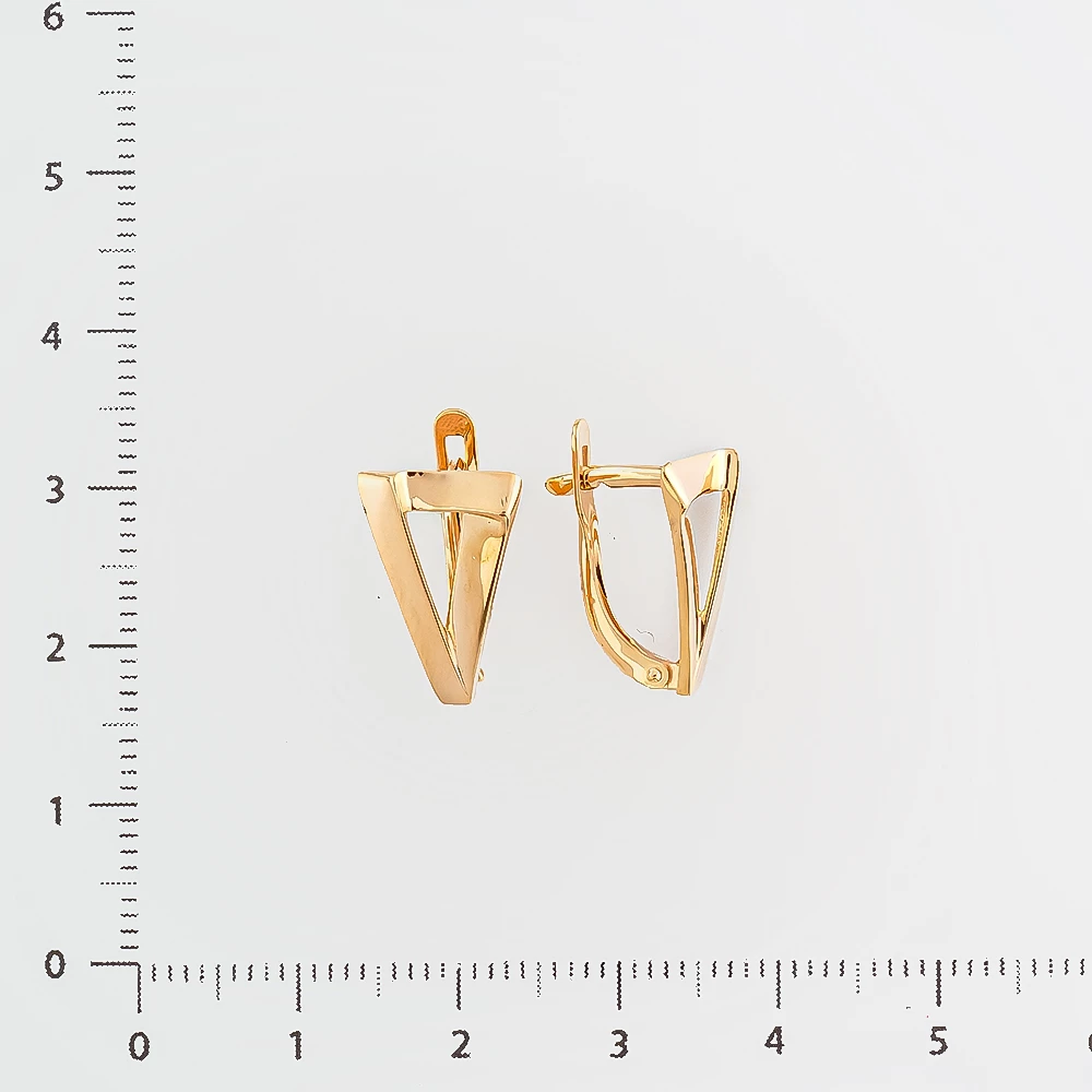 Серьги из красного золота 585 пробы