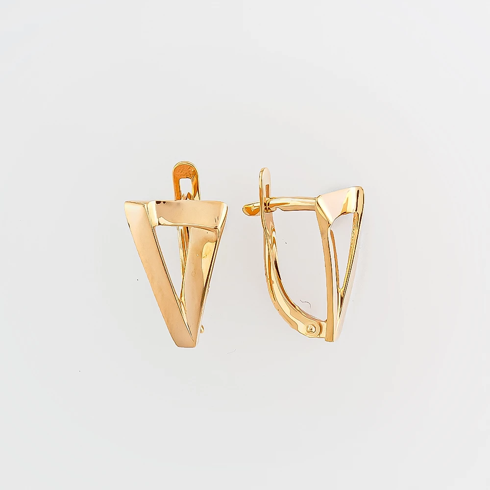 Серьги из красного золота 585 пробы
