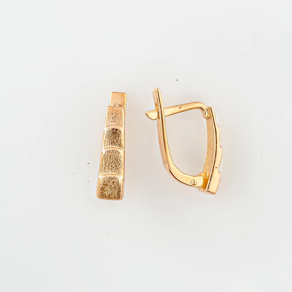 Серьги из красного золота 585 пробы