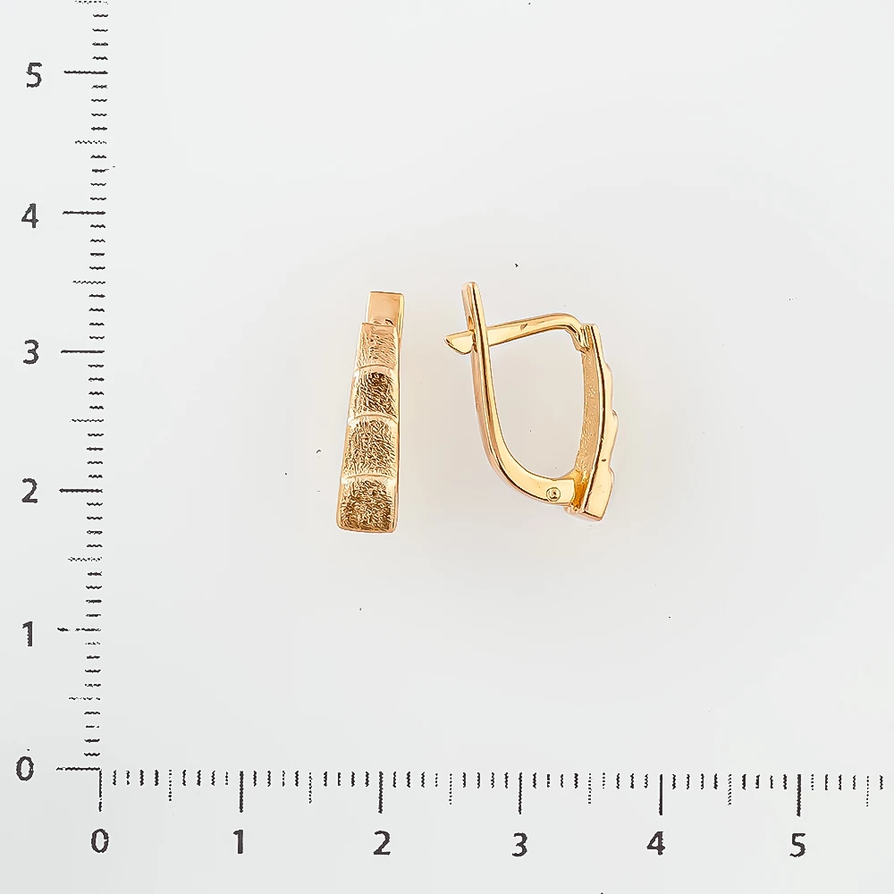 Серьги из красного золота 585 пробы