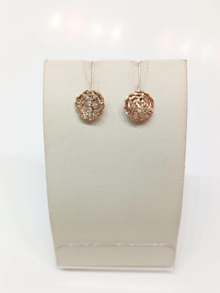Серьги из красного золота 585 пробы