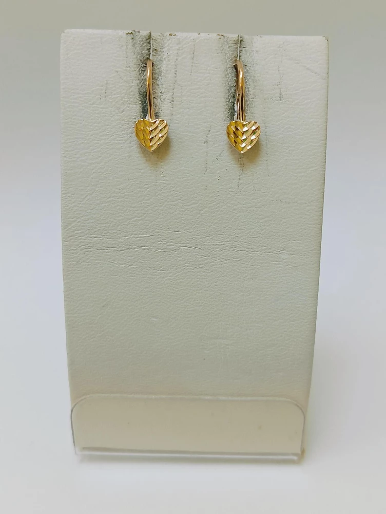 Серьги из красного золота 585 пробы