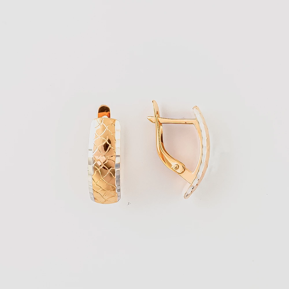 Серьги из красного золота 585 пробы