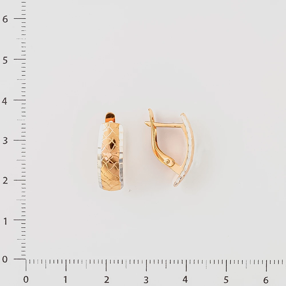 Серьги из красного золота 585 пробы