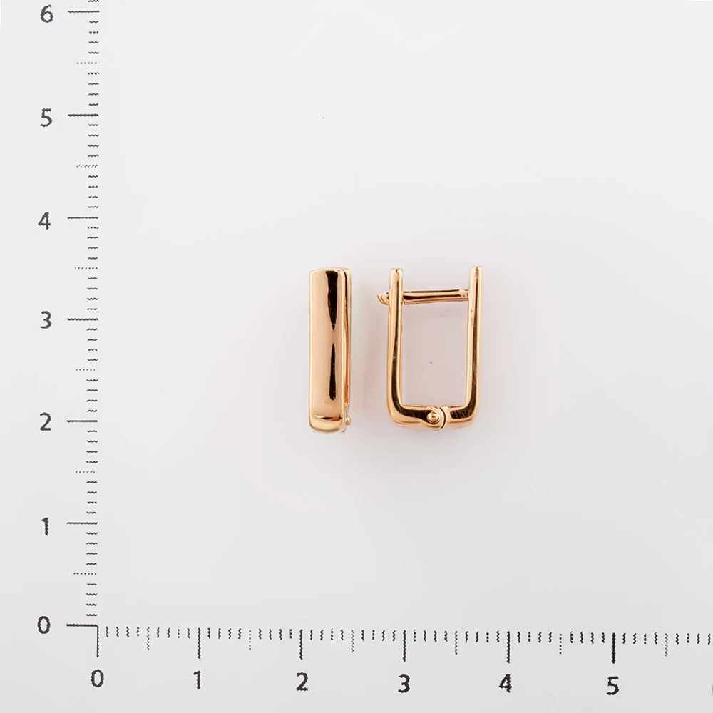 Серьги из красного золота 585 пробы