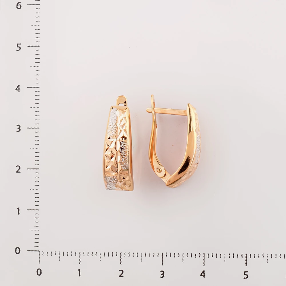 Серьги из красного золота 585 пробы