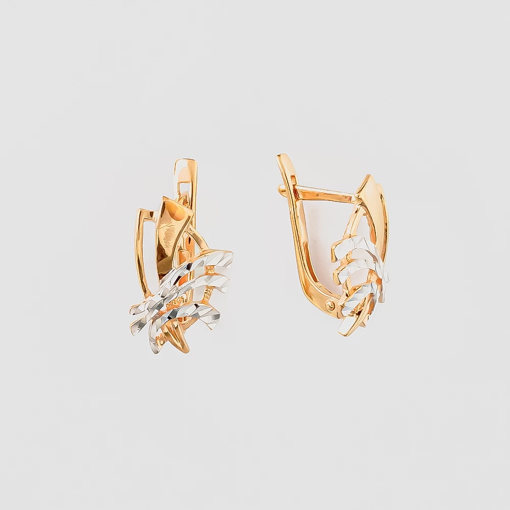 Серьги из красного золота 585 пробы