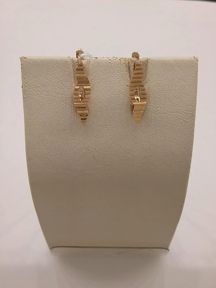 Серьги из красного золота 585 пробы