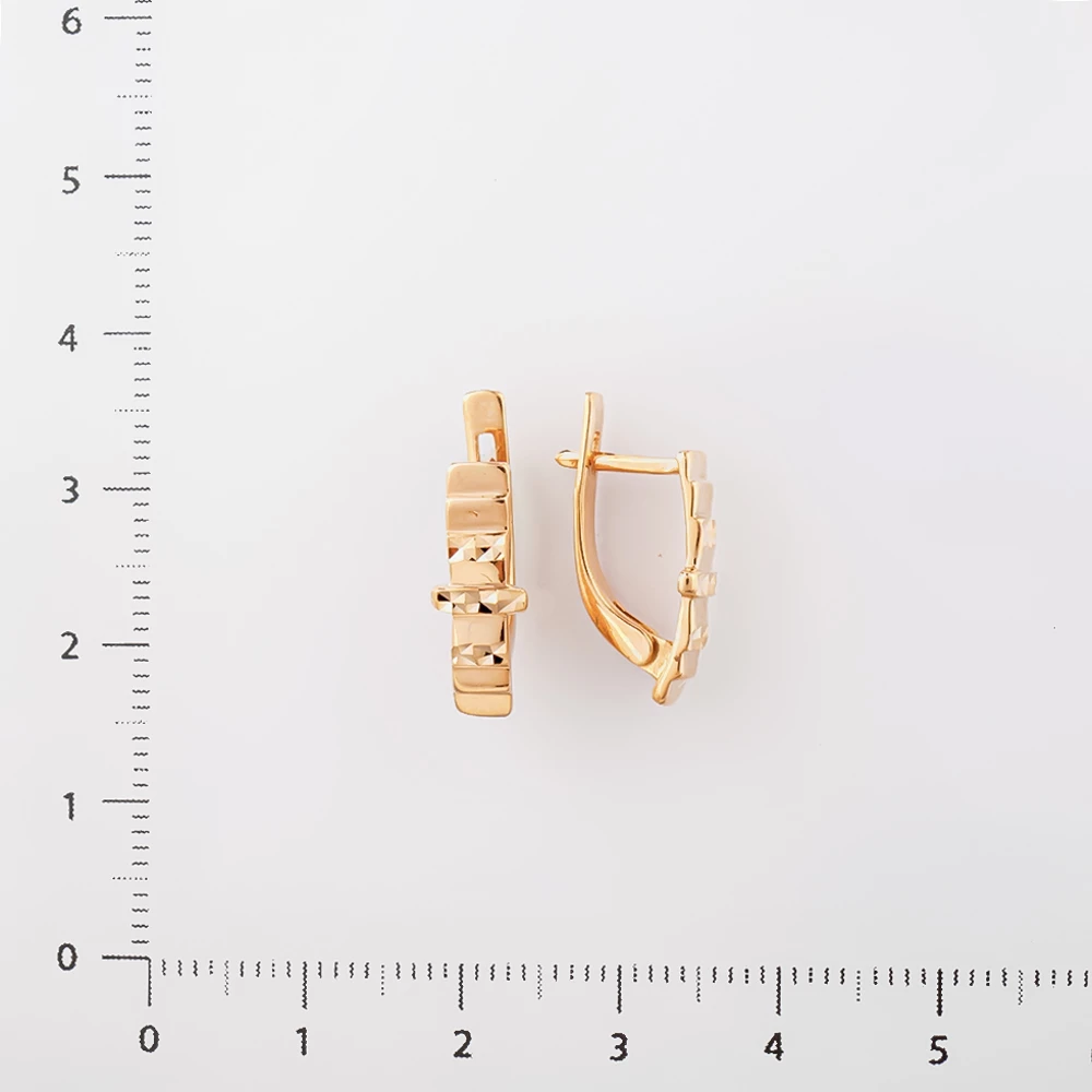 Серьги из красного золота 585 пробы