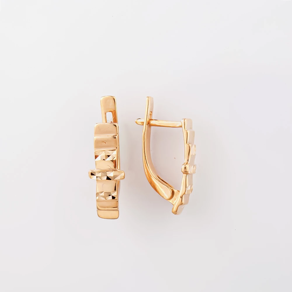 Серьги из красного золота 585 пробы