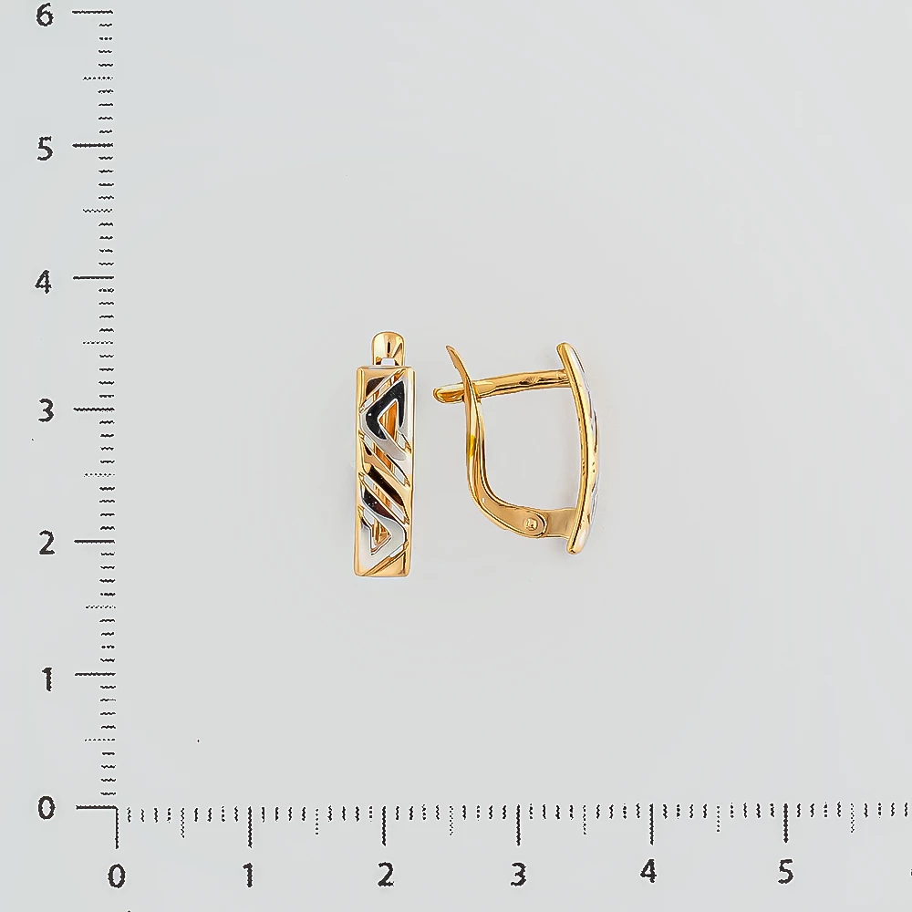 Серьги из красного золота 585 пробы