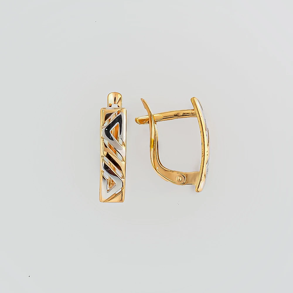 Серьги из красного золота 585 пробы