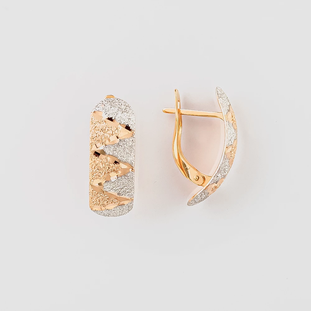 Серьги из красного золота 585 пробы