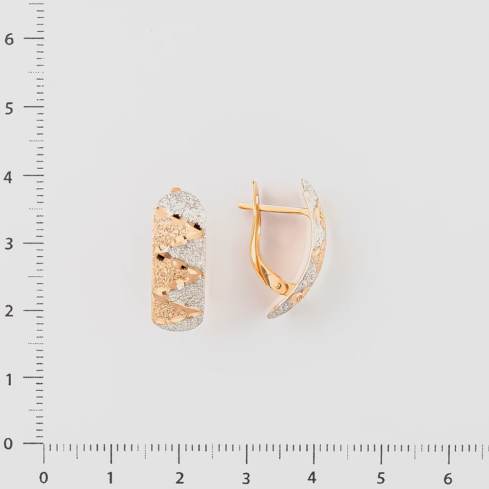 Серьги из красного золота 585 пробы