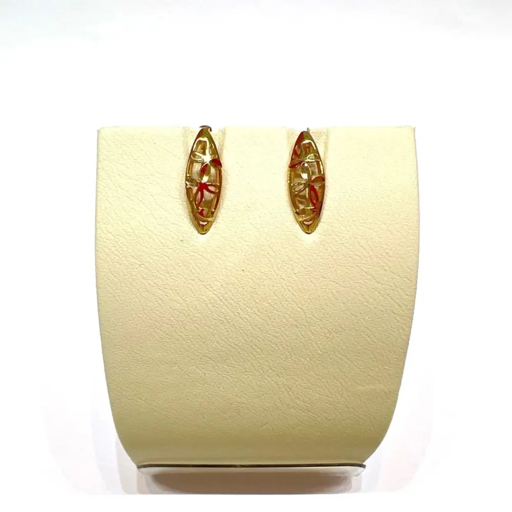 Серьги из красного золота 375 пробы 1