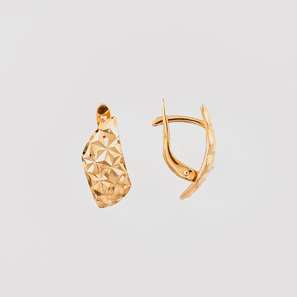 Серьги из красного золота 585 пробы