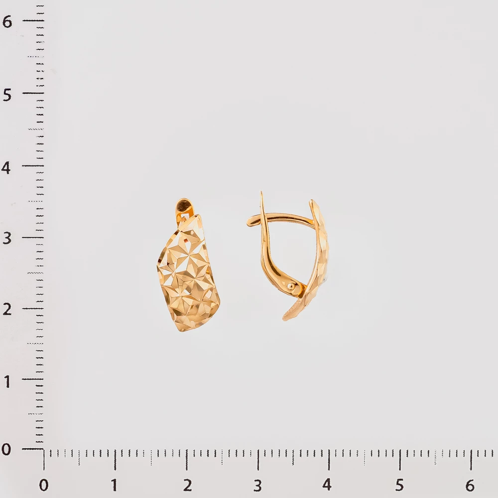 Серьги из красного золота 585 пробы