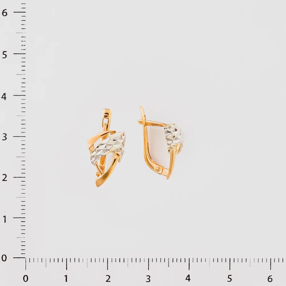 Серьги из красного золота 585 пробы