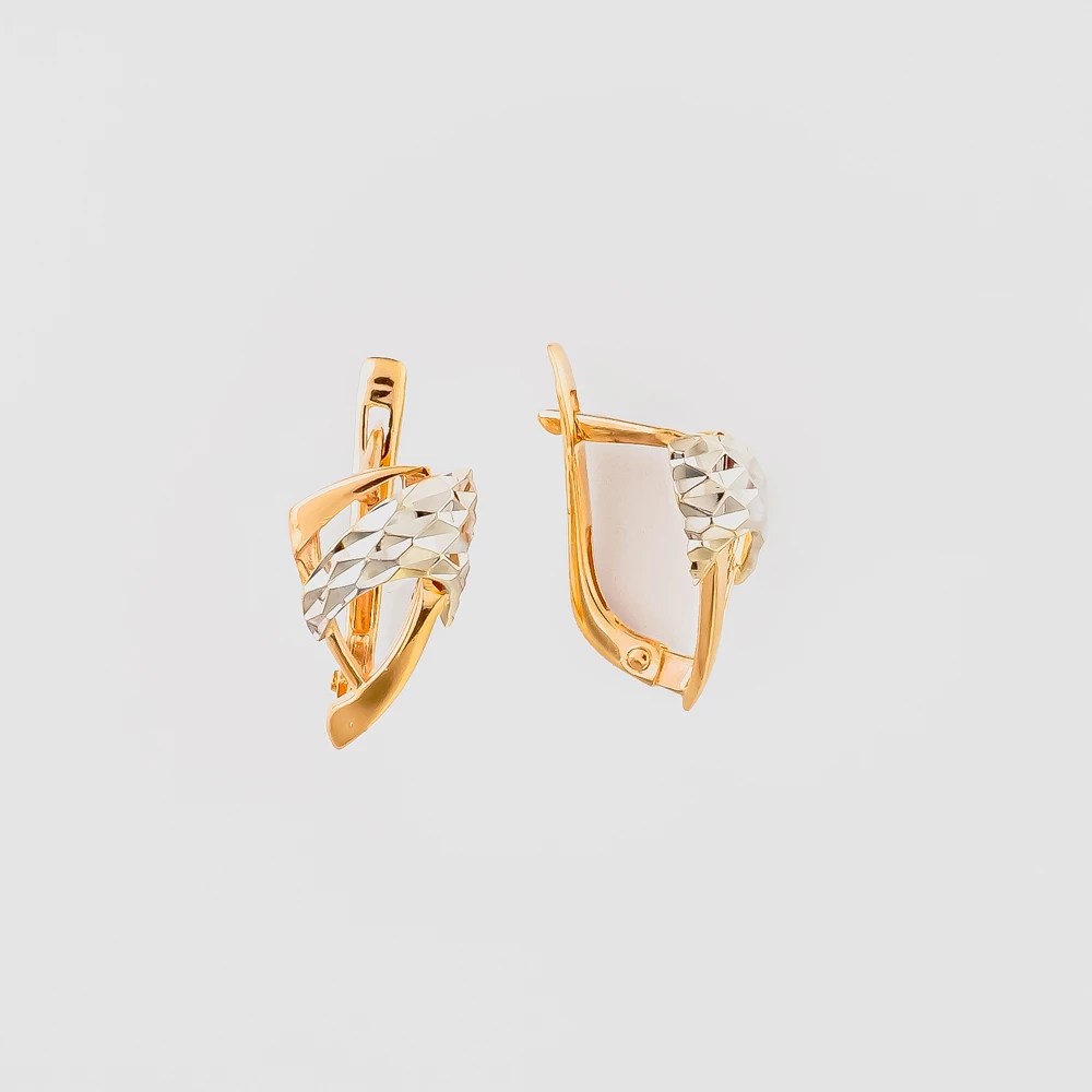 Серьги из красного золота 585 пробы