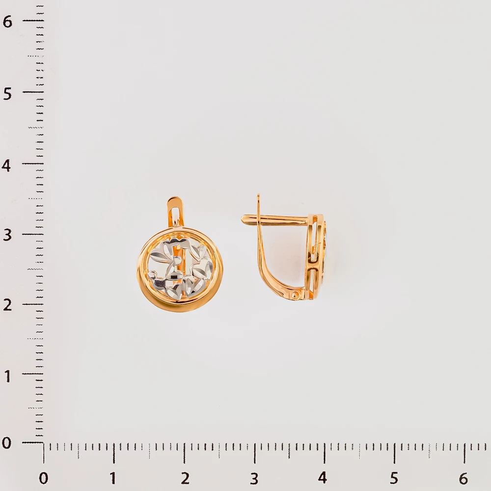 Серьги из красного золота 585 пробы