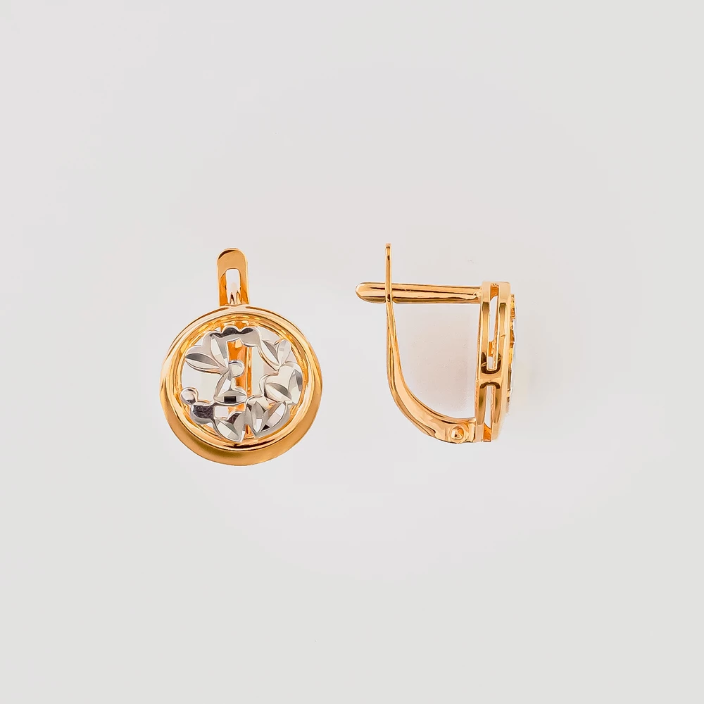 Серьги из красного золота 585 пробы