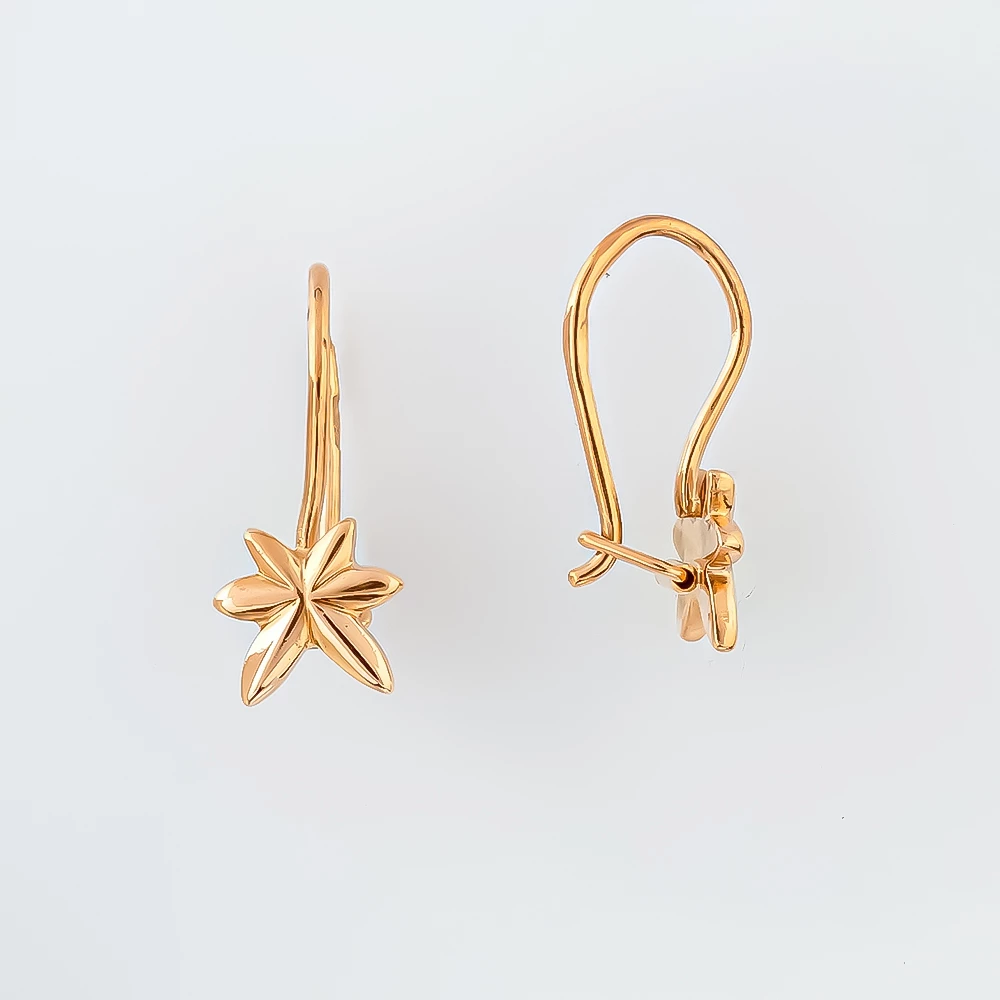 Серьги из красного золота 583 пробы