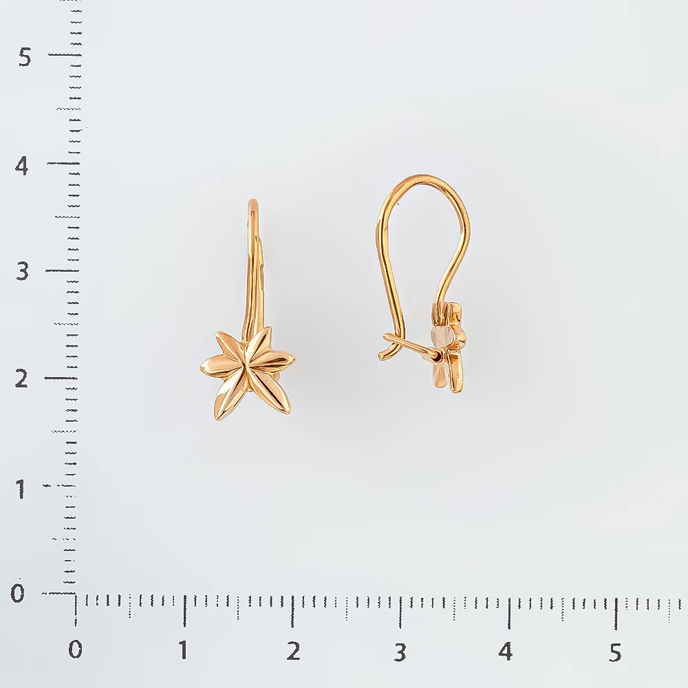 Серьги из красного золота 583 пробы