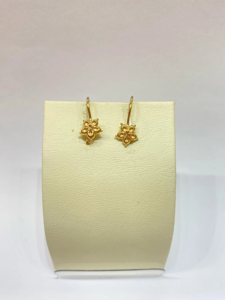 Серьги из красного золота 585 пробы