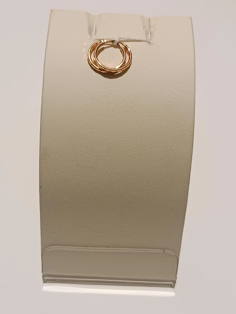 Серьги конго из красного золота 585 пробы