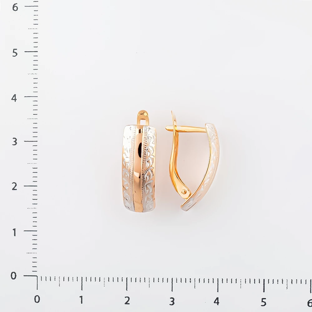 Серьги из красного золота 585 пробы