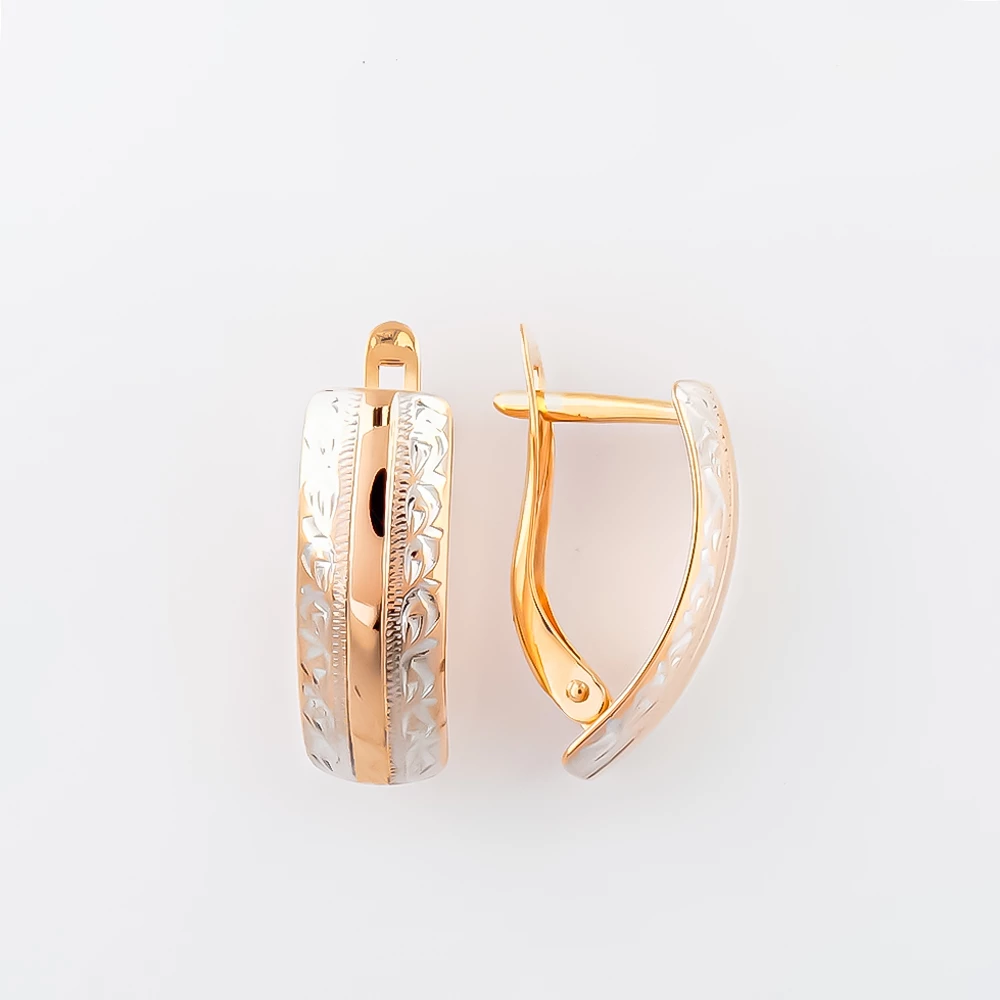 Серьги из красного золота 585 пробы