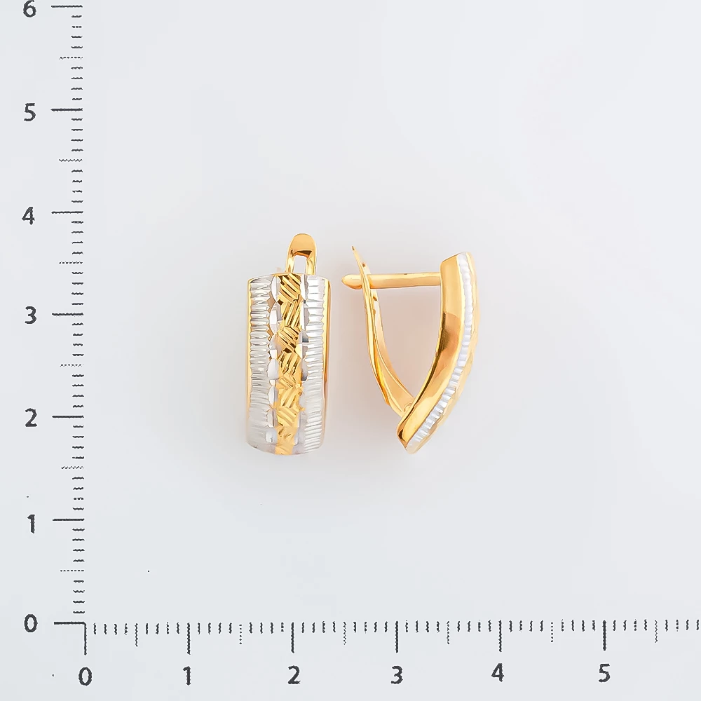 Серьги из красного золота 585 пробы