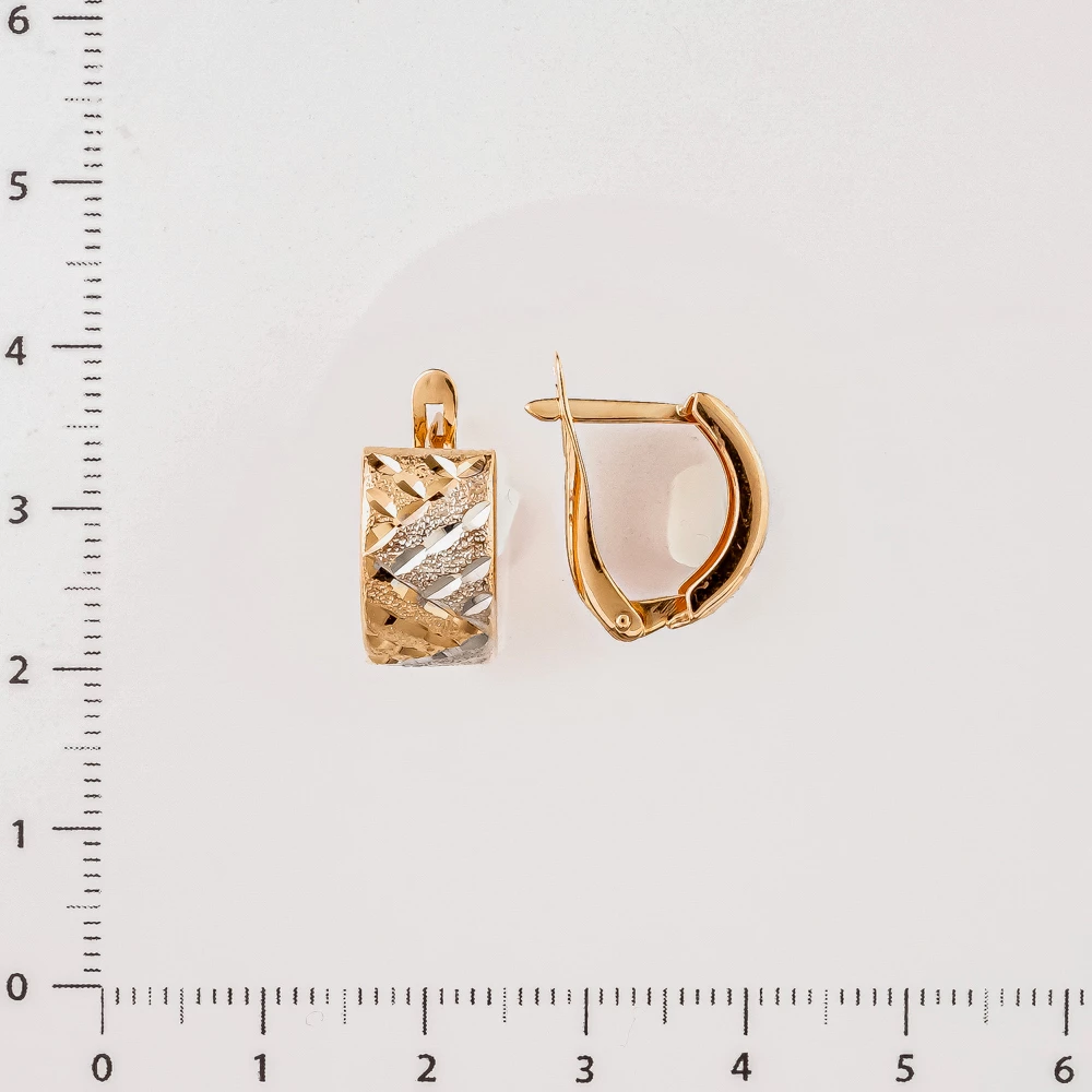Серьги из красного золота 585 пробы