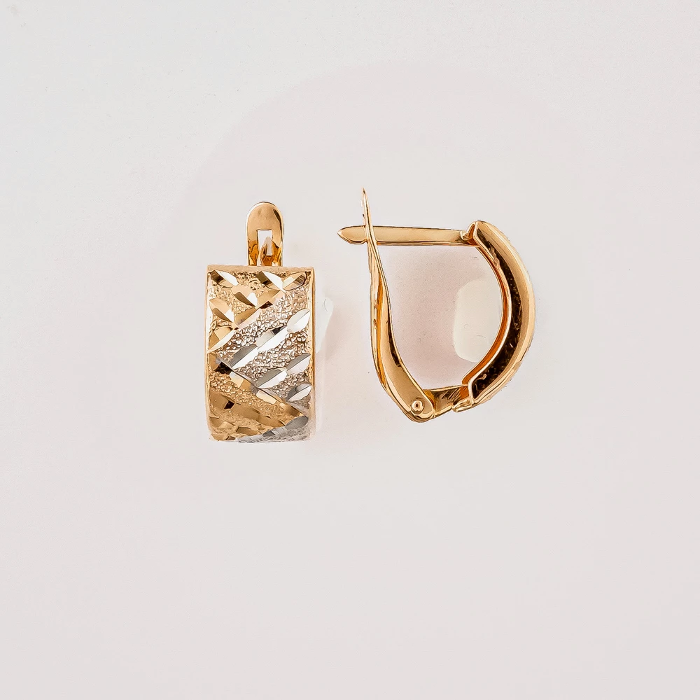 Серьги из красного золота 585 пробы