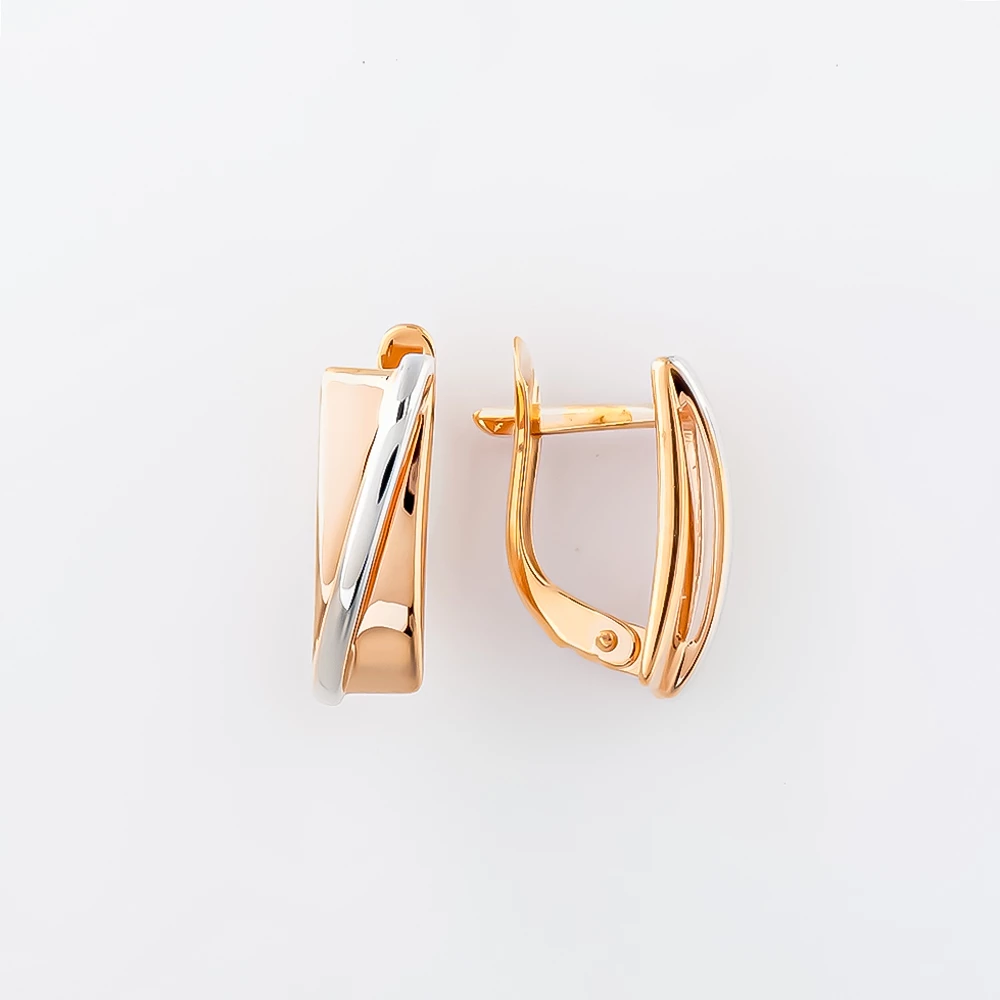 Серьги из красного золота 585 пробы