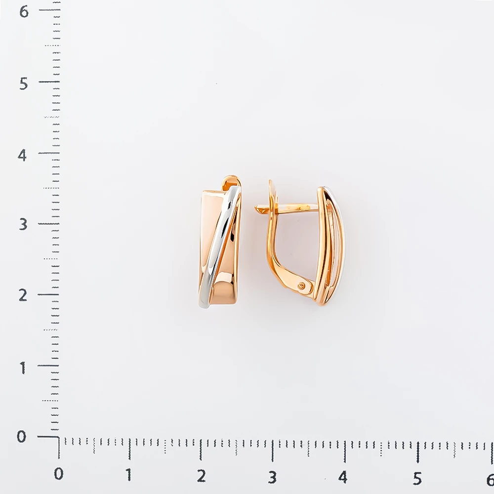 Серьги из красного золота 585 пробы