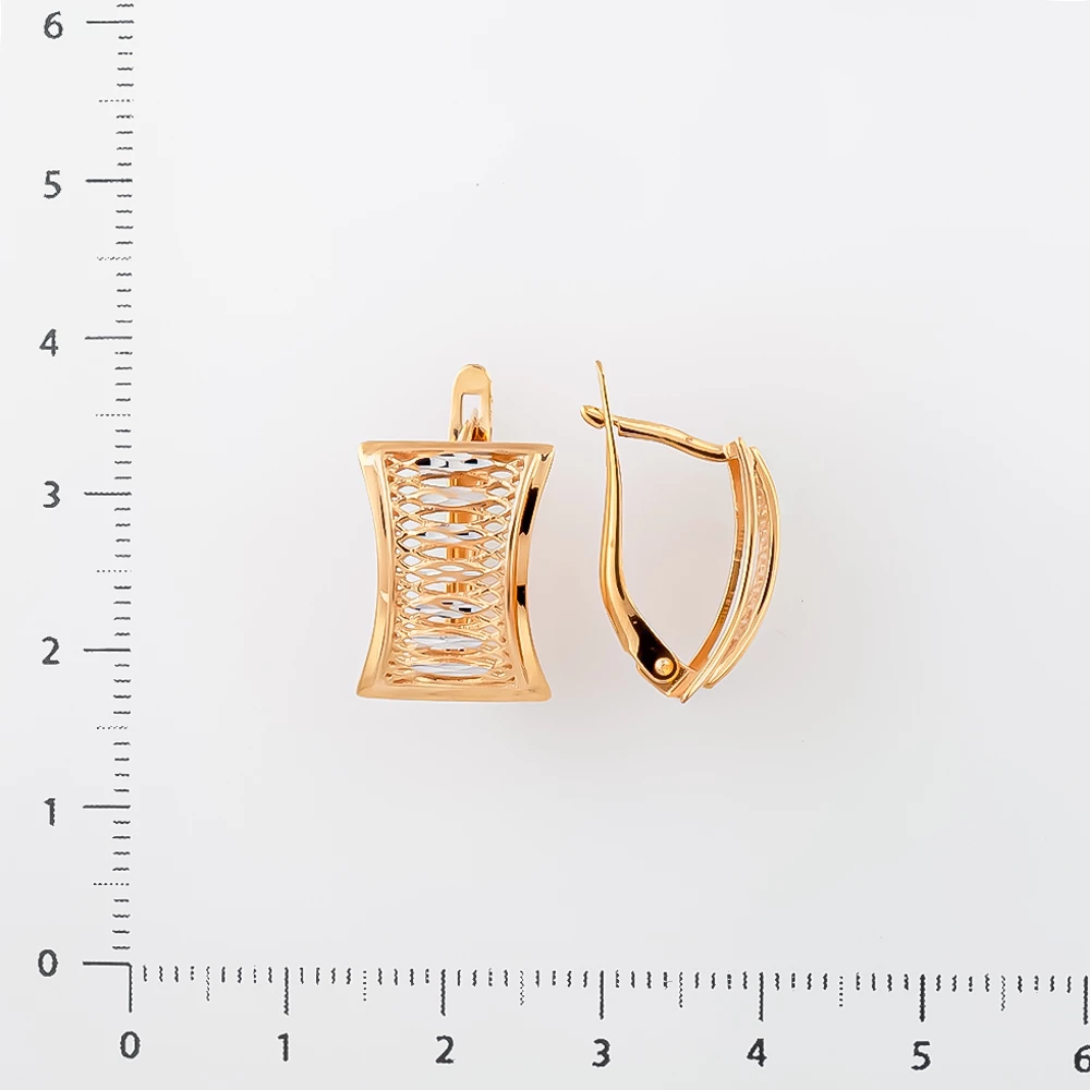 Серьги из красного золота 585 пробы