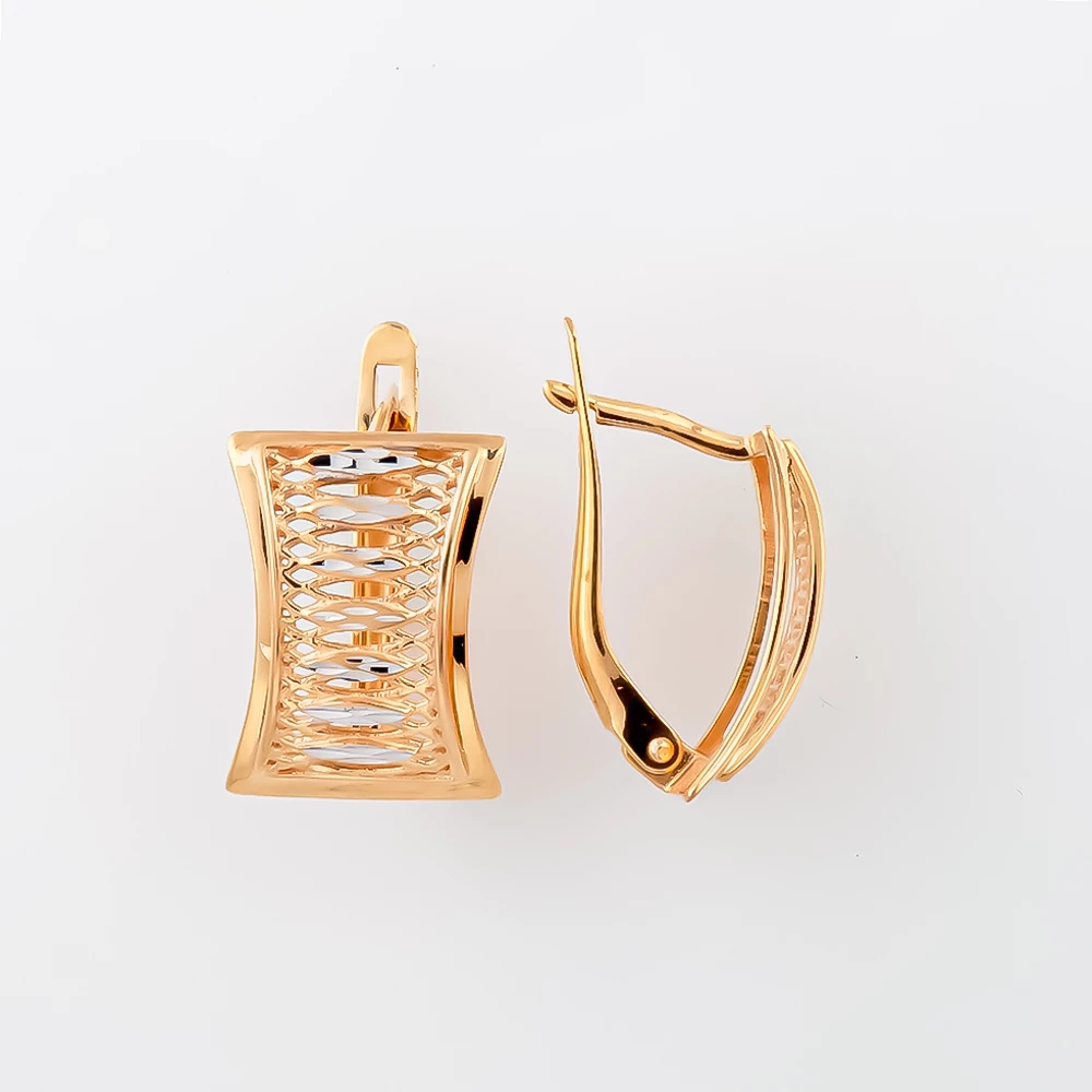 Серьги из красного золота 585 пробы