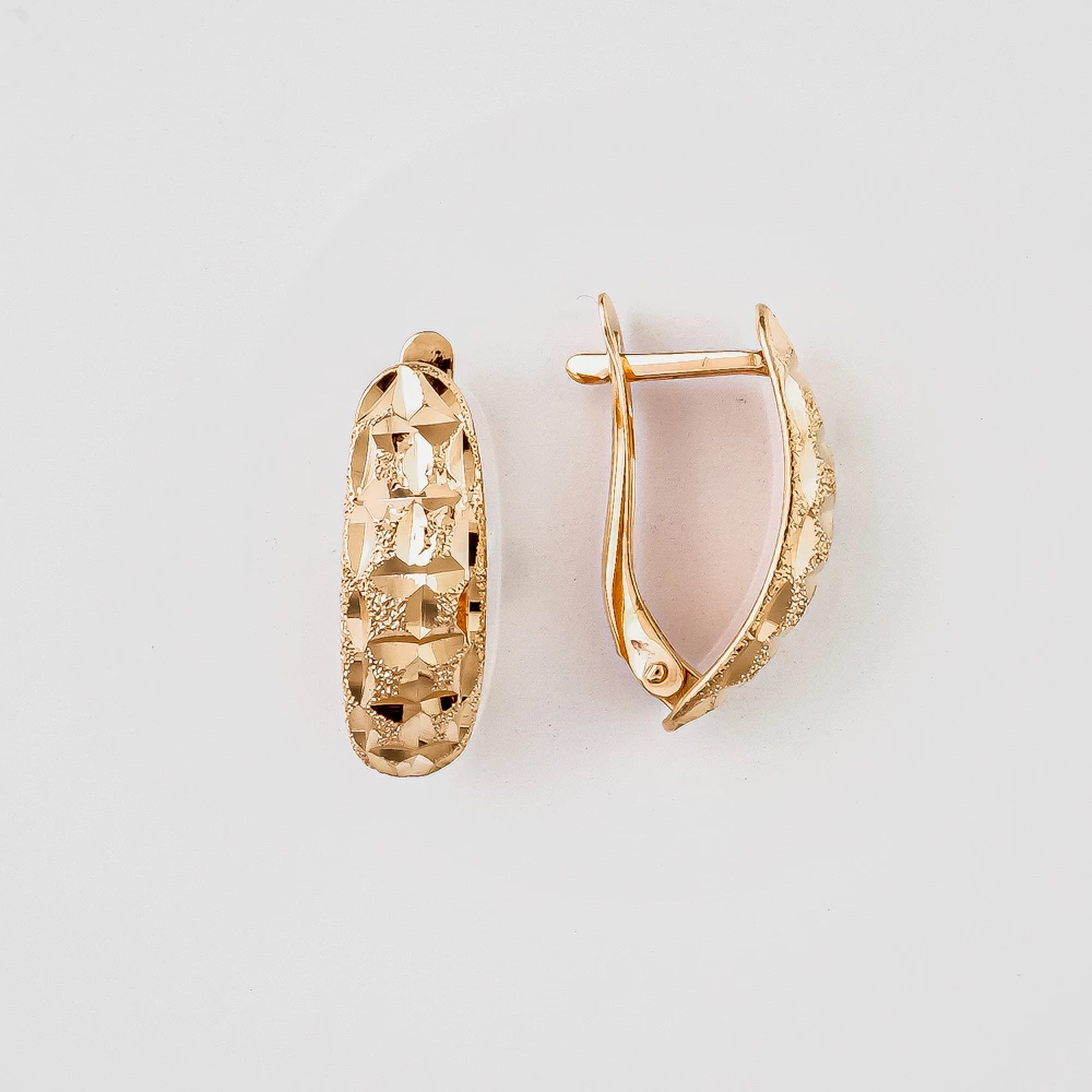 Серьги из красного золота 585 пробы