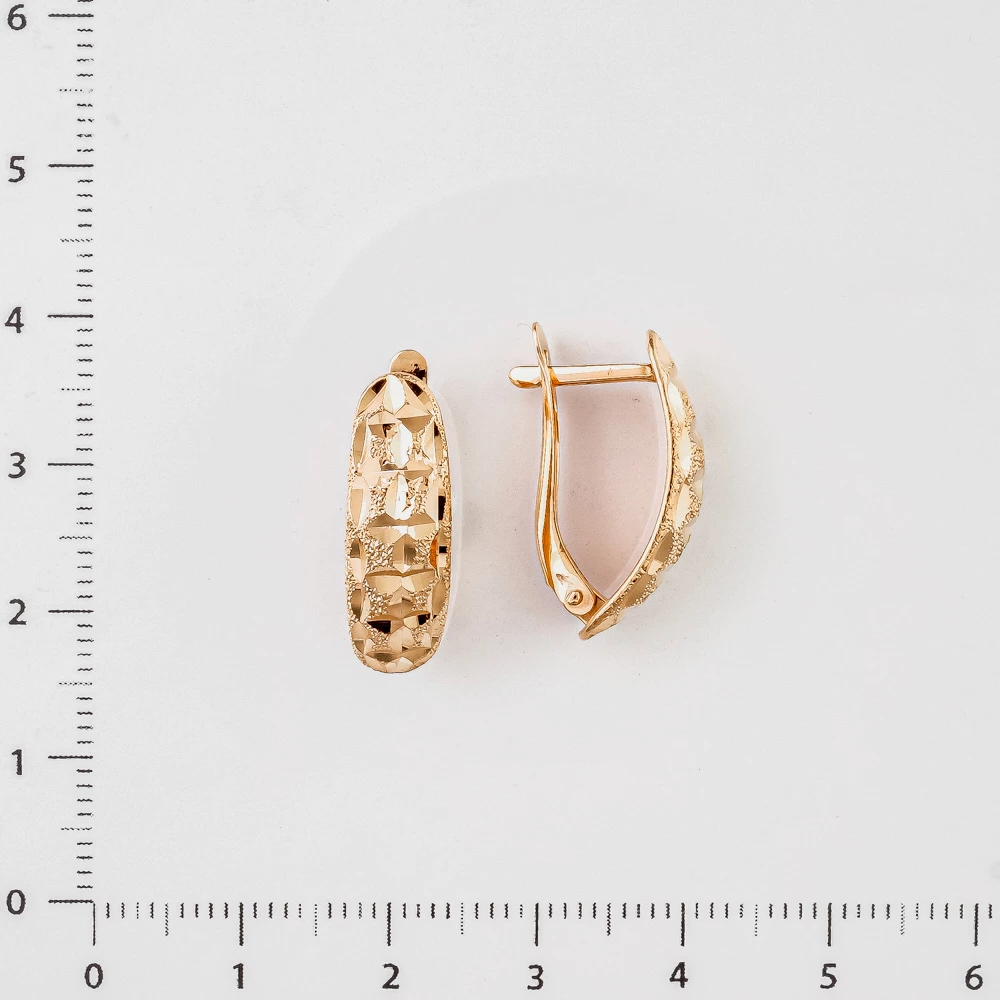 Серьги из красного золота 585 пробы